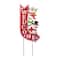Glitzhome® 35.75" Metal Christmas Snowmen Arrow Welcome Yard Stake